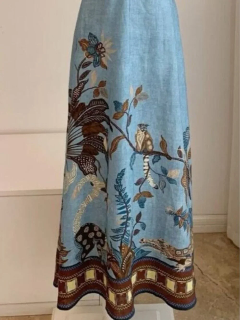 Alemais Georgie Midi Dress in Blue - Picture 6 of 13